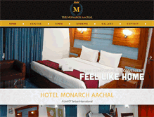 Tablet Screenshot of hotelmonarchaachal.com